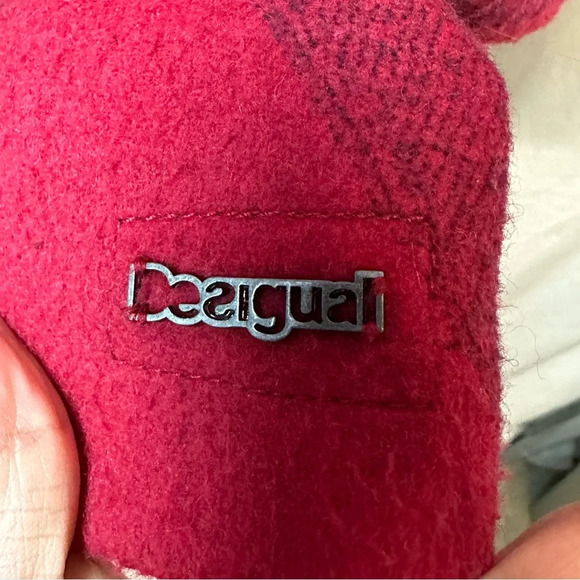 Desigual woolblend Trench Coat sz 38 or Small - Picture 5 of 10